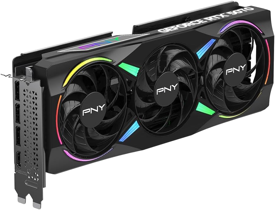 PNY NVIDIA GeForce RTX™ 5070 EPIC-X RGB® OC Triple-Fan Graphics Card