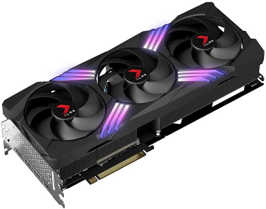 PNY GeForce RTX™ 4070 Ti Super 16GB XLR8 Gaming Verto™ Epic-X RGB™ OC Triple Fan Graphics Card DLSS 3 (ARGB, 256-bit, GDDR6X, PCIe 4.0, HDMI/DisplayPort, incl. Adapter & Support Bracket, 3.3 Slot)