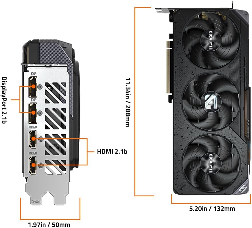 GIGABYTE Gaming Radeon RX 9070 GRE 12GB GDDR6 PCI Express 5.0 ATX Graphics Card GV-R907GREGAMING OC-12GD