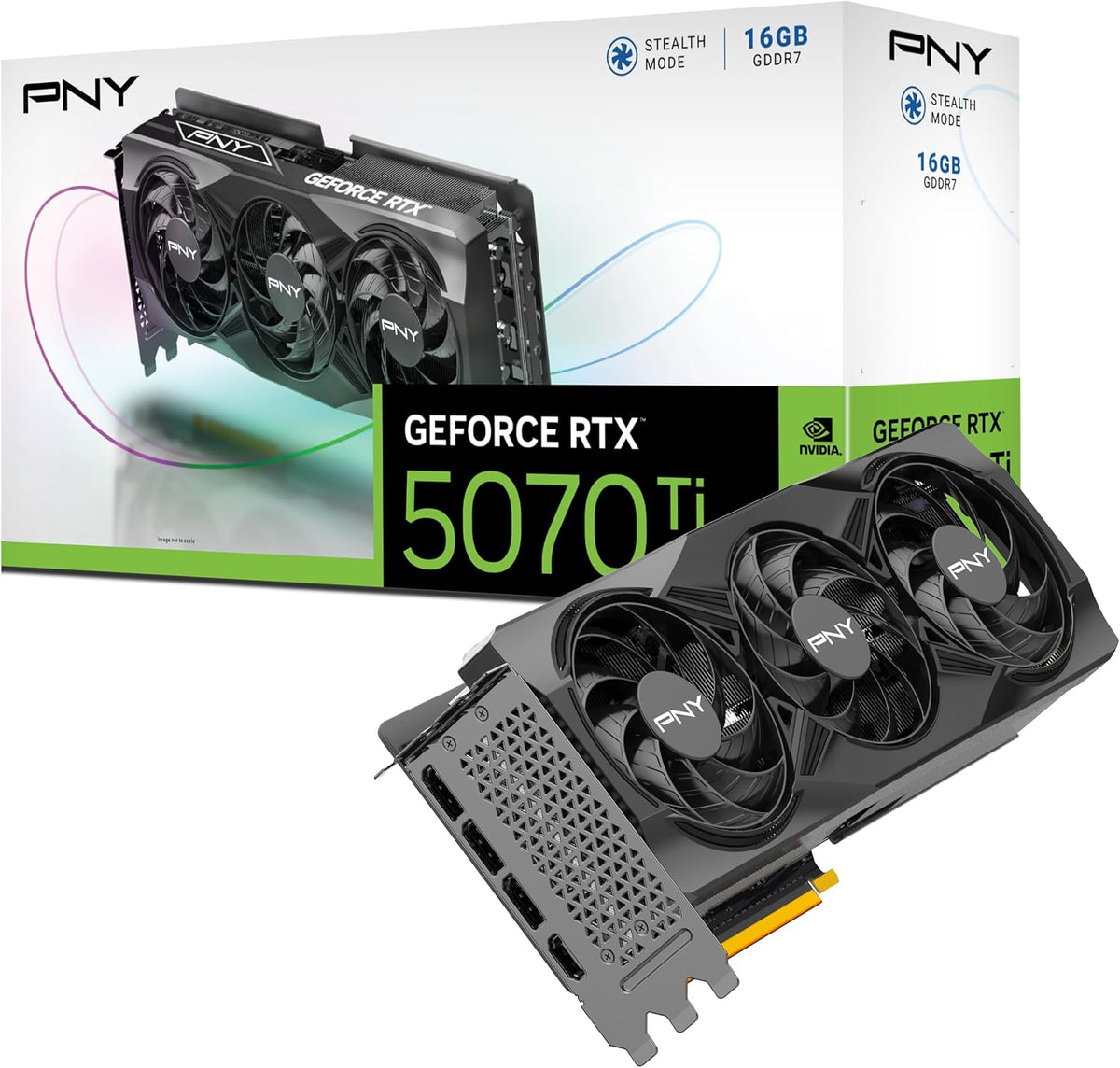 PNY GEFORCE RTX™ 5070 Ti 16GB Triple Fan Graphics Card DLSS4