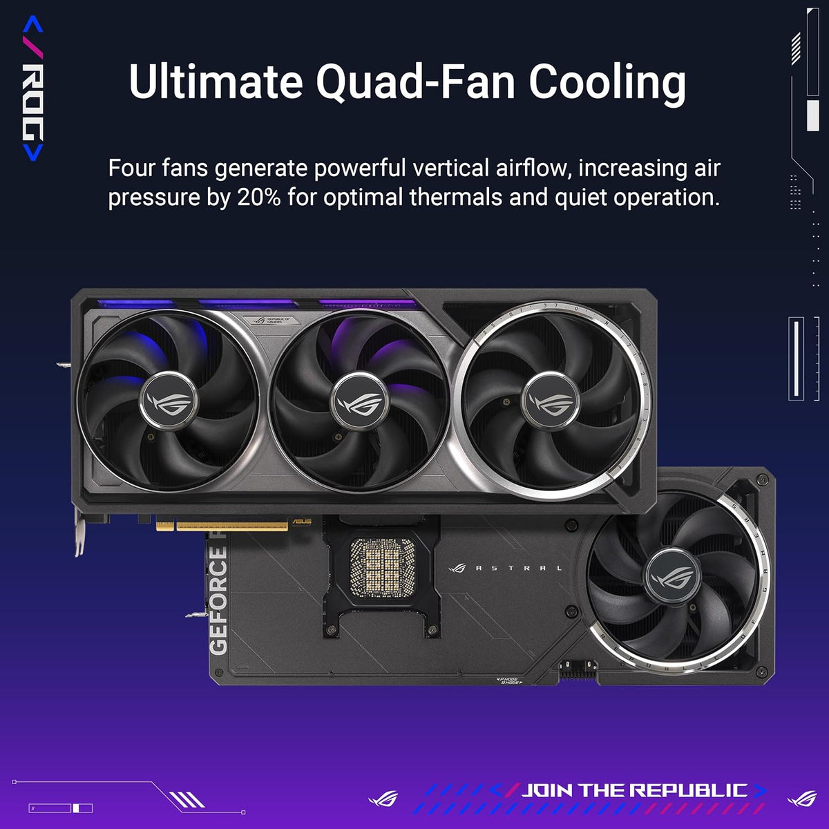 ASUS ROG Astral GeForce RTX 5090 32GB GDDR7 OC Edition Gaming Graphics Card