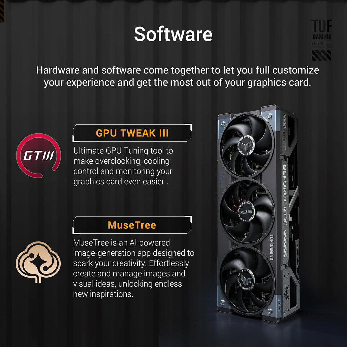 ASUS TUF Gaming GeForce RTX 5080 16GB GDDR7 Gaming Graphics Card