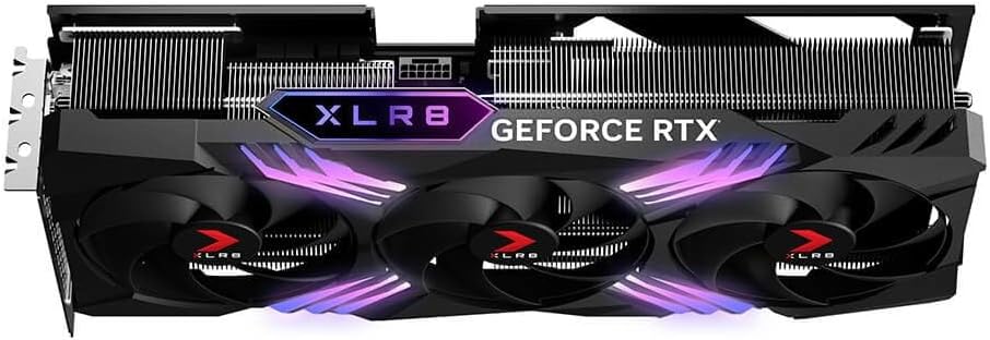 PNY GeForce RTX™ 4070 Ti Super 16GB XLR8 Gaming Verto™ Epic-X RGB™ OC Triple Fan Graphics Card DLSS 3 (ARGB, 256-bit, GDDR6X, PCIe 4.0, HDMI/DisplayPort, incl. Adapter & Support Bracket, 3.3 Slot)