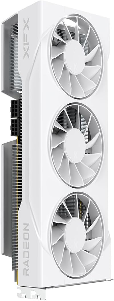 XFX Swift AMD Radeon RX 9070 GRE White Triple Fan Gaming Edition with 12GB GDDR6 HDMI 3xDP, AMD RDNA 4 RX-97GRE29W7