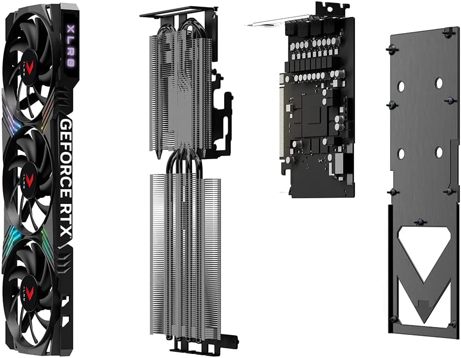 PNY GeForce RTX™ 4070 12GB XLR8 Gaming Verto Epic-X RGB™ Triple Fan Graphics Card DLSS 3