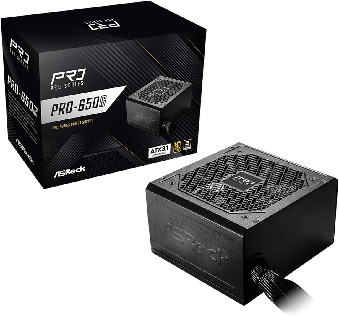 ASRock Intel Arc B570 Challenger 10GB OC & PRO-650G 650W 80+ Gold PSU | Smart 1440p Gaming Performance Bundle