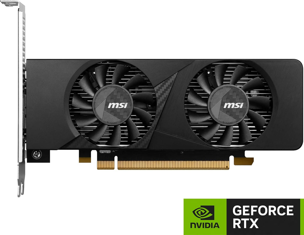 msi Gaming RTX 3050 LP 6G OC Graphics Card (NVIDIA RTX 3050, 96-Bit, Boost Clock: 1492 MHz, 6GB GDDR6 14 Gbps, HDMI/DP, Ampere Architecture)