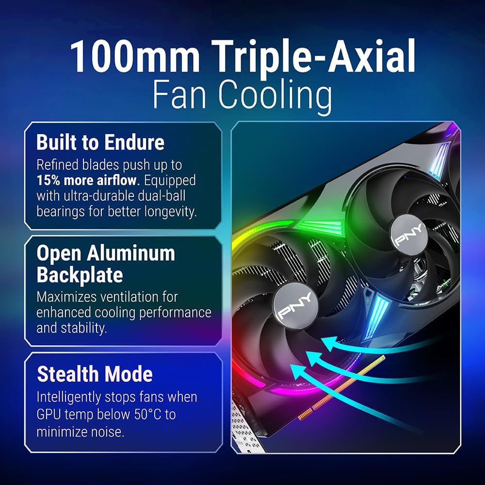 PNY NVIDIA GeForce RTX™ 5090 Epic-X RGB® OC Triple-Fan Graphics Card