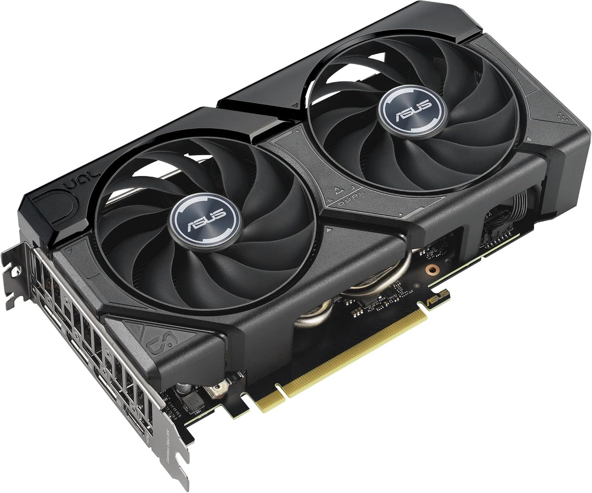 ASUS Dual GeForce RTX 4070 Super EVO OC Edition 12GB GDDR6X (PCIe 4.0, 12GB GDDR6X, DLSS 3, HDMI 2.1a, DisplayPort 1.4a, 2.5-Slot Design, Axial-tech Fan Design, 0dB Technology), 3 Year Warranty