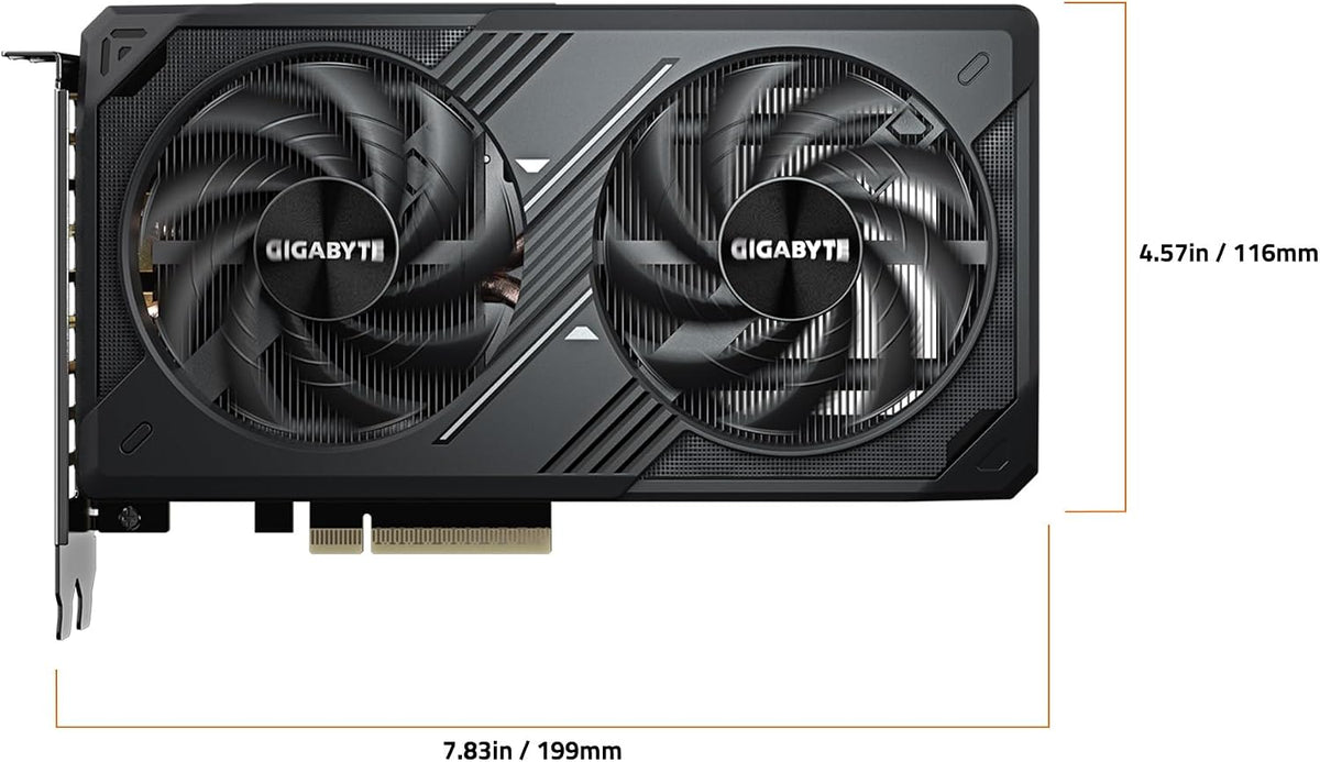 GIGABYTE GeForce RTX 5060 WINDFORCE OC 8G Graphics Card, Cooling System, 8GB 128-bit GDDR7, PCIe 5.0, Manufact