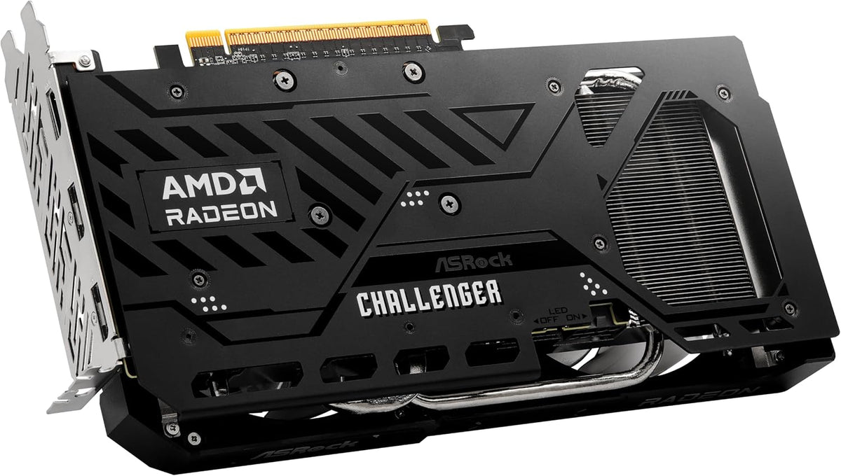 ASRock Radeon RX 9060 XT Challenger 16GB OC, RDNA 4, 3290MHz Boost, 16GB GDDR6 128-bit, PCIe 5.0, Dual Fans, 0