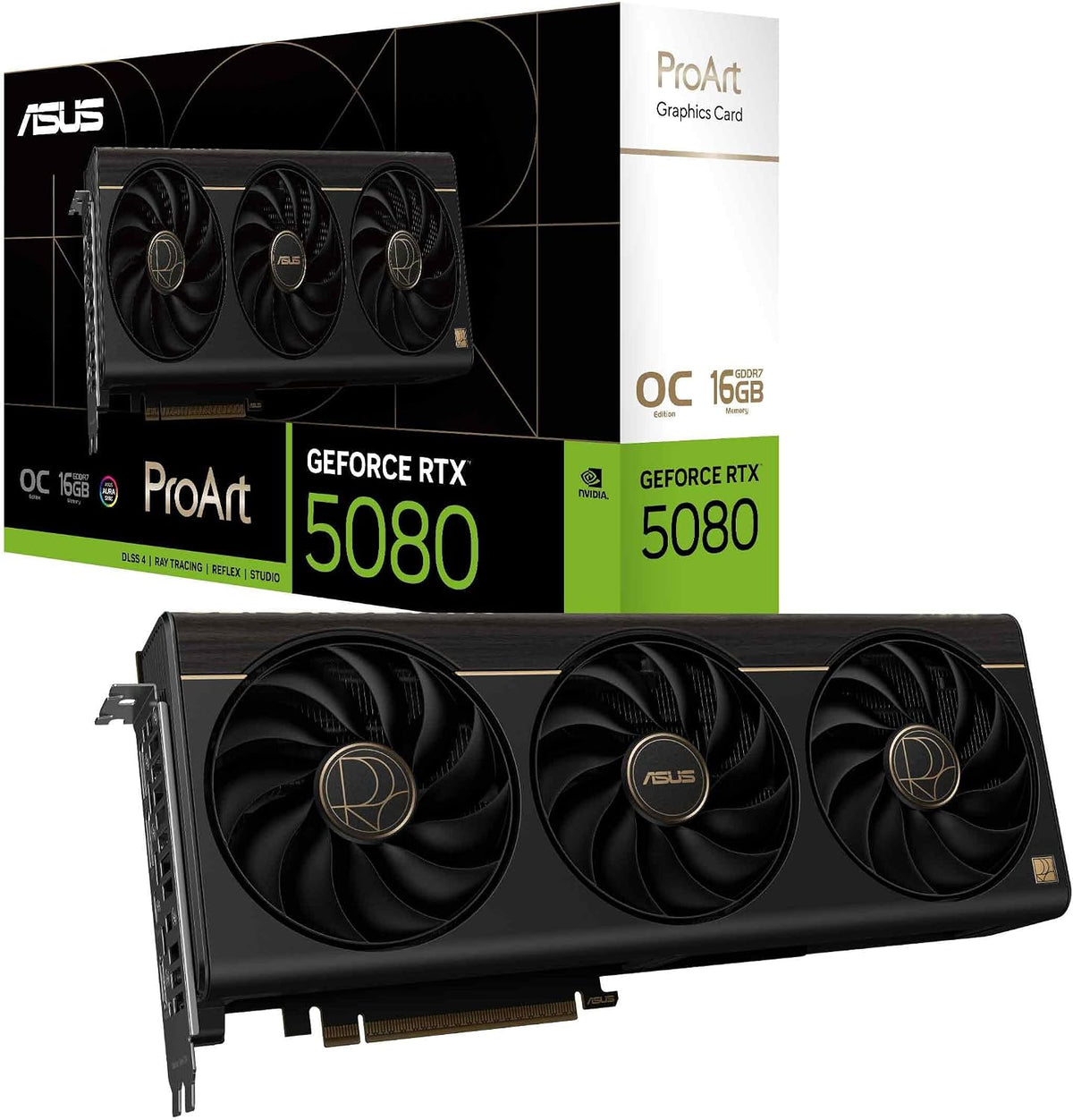 ASUS ProArt GeForce RTX 5080 16GB GDDR7 OC Edition Graphics Card