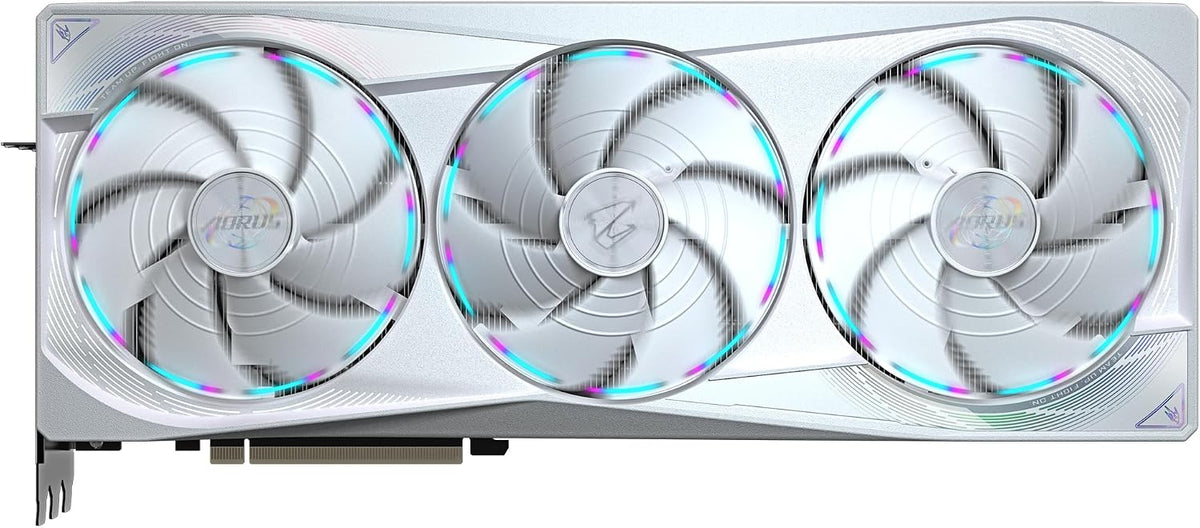 Gigabyte AORUS GeForce RTX 5080 Master ICE 16G Graphics Card - 16GB GDDR7, 256 Bit, PCI-E 5.0, 2805MHz Core Clock, 3 x DP 2.1a, 1 x HDMI 2.1b, NVIDIA DLSS 4, GV-N5080AORUSM ICE-16GD