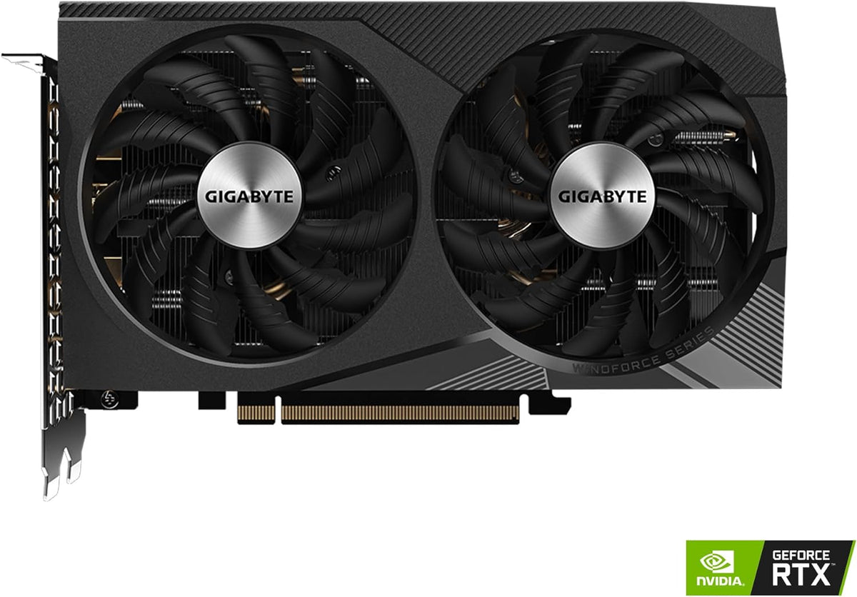 GIGABYTE GeForce RTX 3060 WINDFORCE OC 12G (rev. 2.0) Graphics Card, 2X WINDFORCE Fans, 12GB 192-bit GDDR6, GV-N3060WF2OC-12GD Rev2.0 Video Card