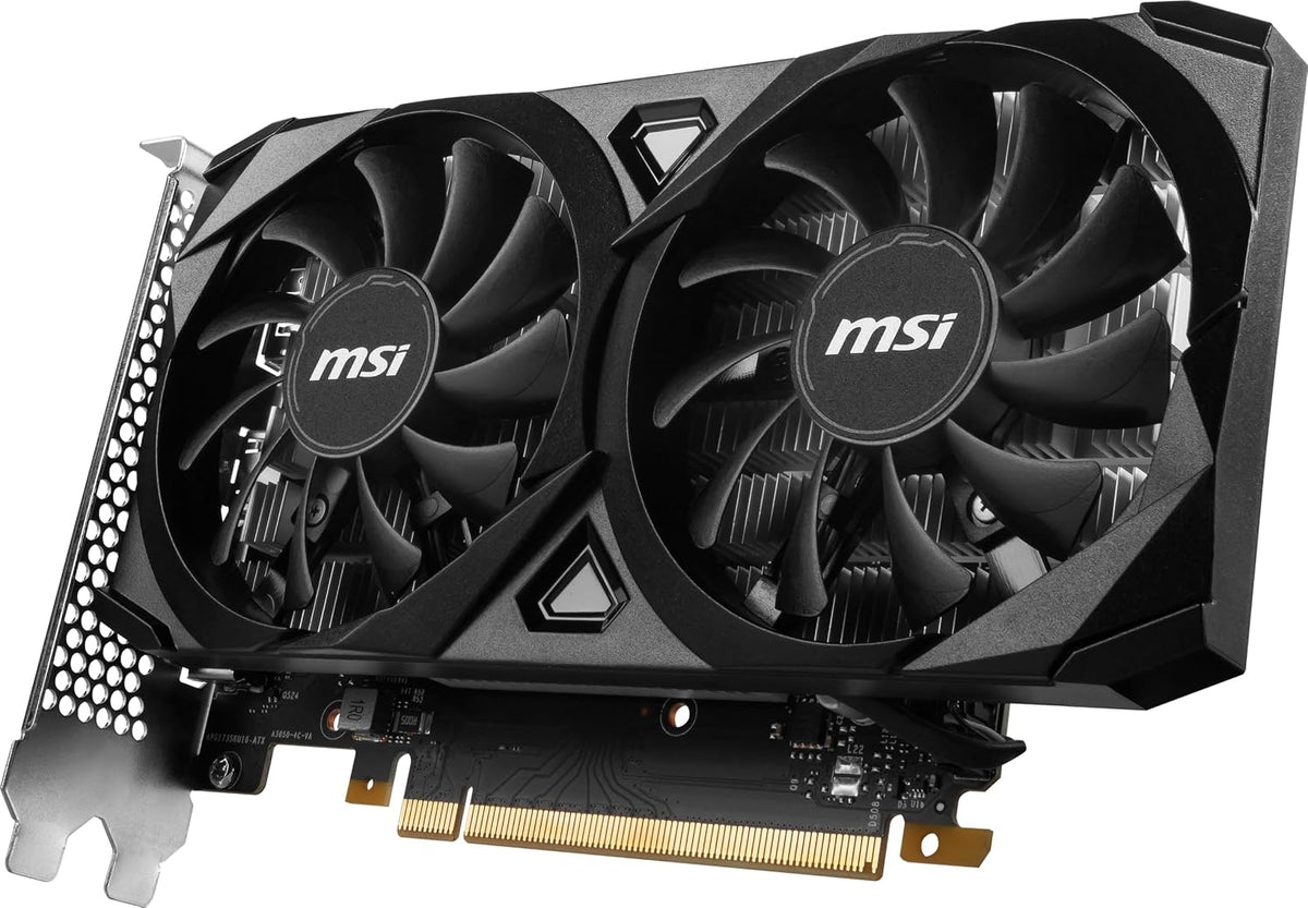 msi Gaming RTX 3050 Ventus 2X 6G OC Graphics Card (NVIDIA RTX 3050, 96-Bit, Boost Clock: 1492 MHz, 6GB GDDR6 14 Gbps, HDMI/DP, Ampere Architecture)