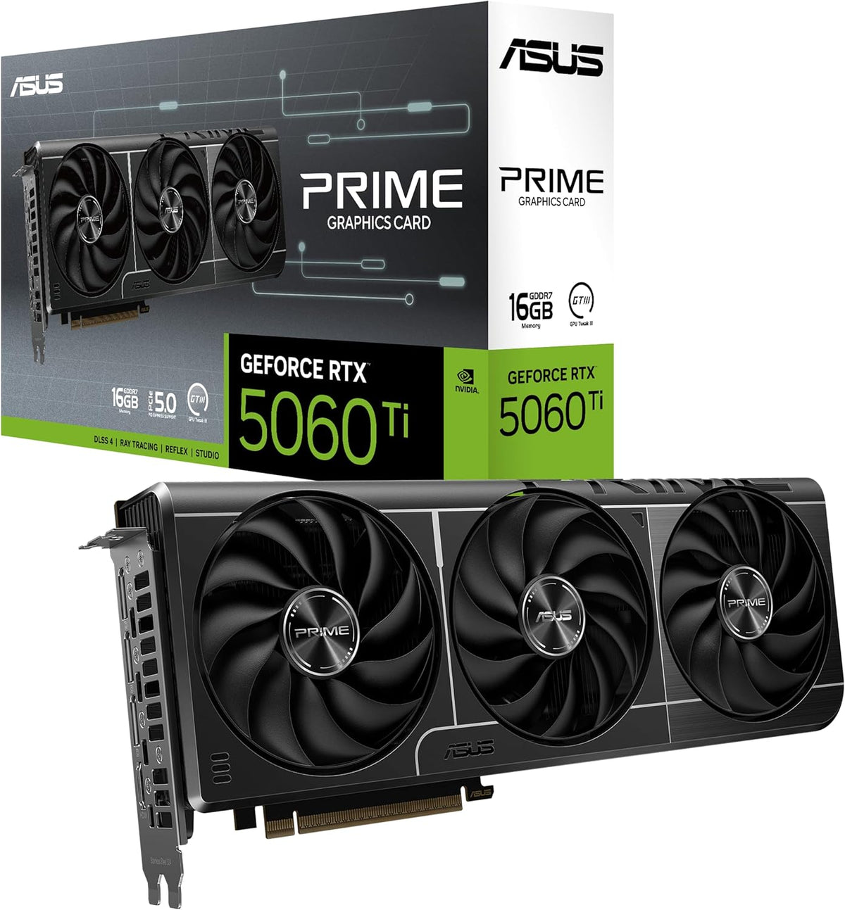 ASUS Prime GeForce RTX 5060 Ti 16GB GDDR7 Gaming Graphics Card